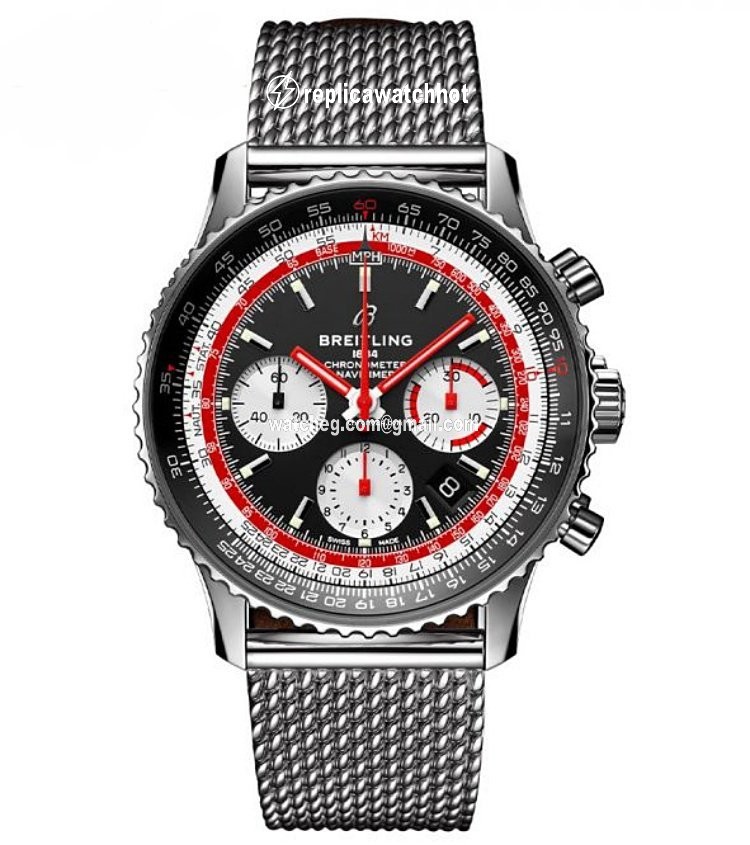 Breitling Navitimer 1 B01 Chronograph 43 Mens watch Unisex Automatic Steel AB01211B1B1A1