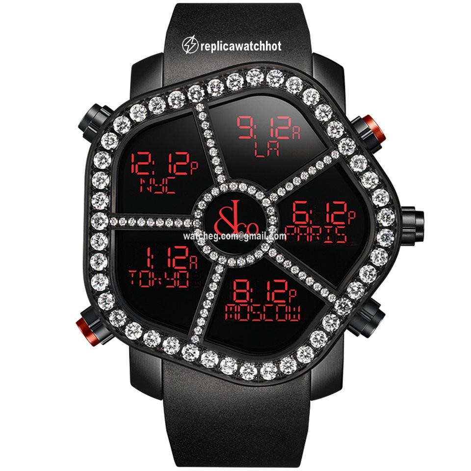 Jacob & Co. Mens watch Unisex Quartz Steel GH100.11.RP.PB.A