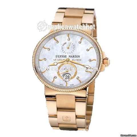 Ulysse Nardin Marine Chronometer 41mm Womens watch Automatic Rose gold 266-66B 991