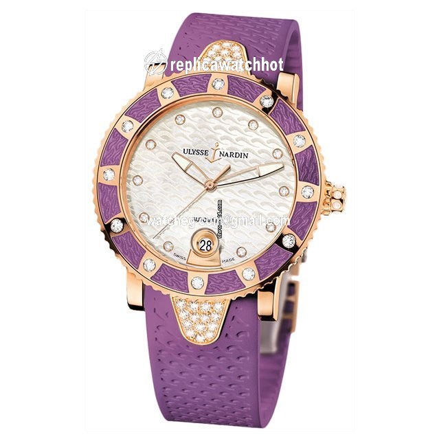 Ulysse Nardin Lady Diver Womens watch Automatic Rose gold 8106-101e-3c 10.17