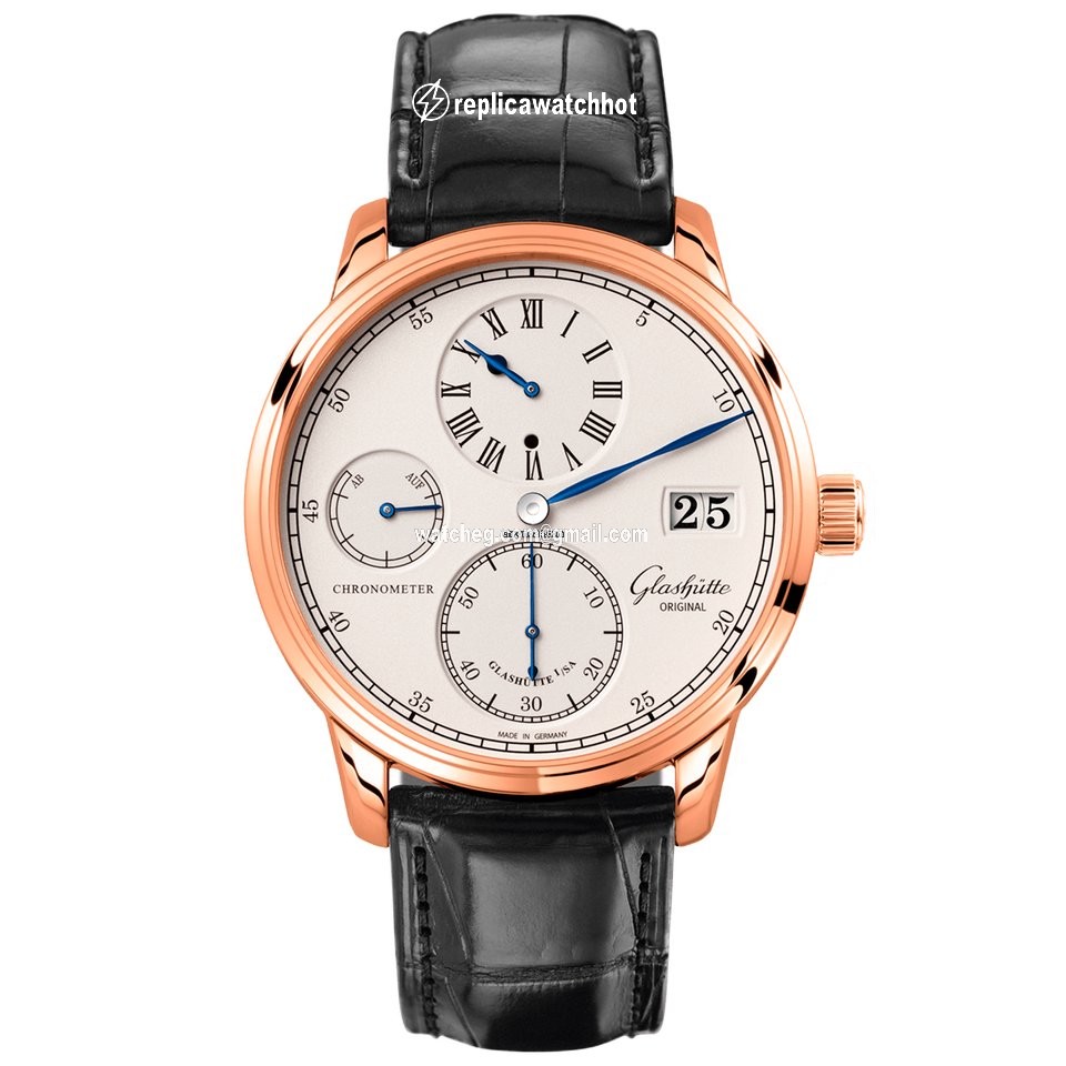 Glashtte Original Senator Chronometer Regulator Mens watch Unisex Manual winding Red gold 1-58-04-04-05-04