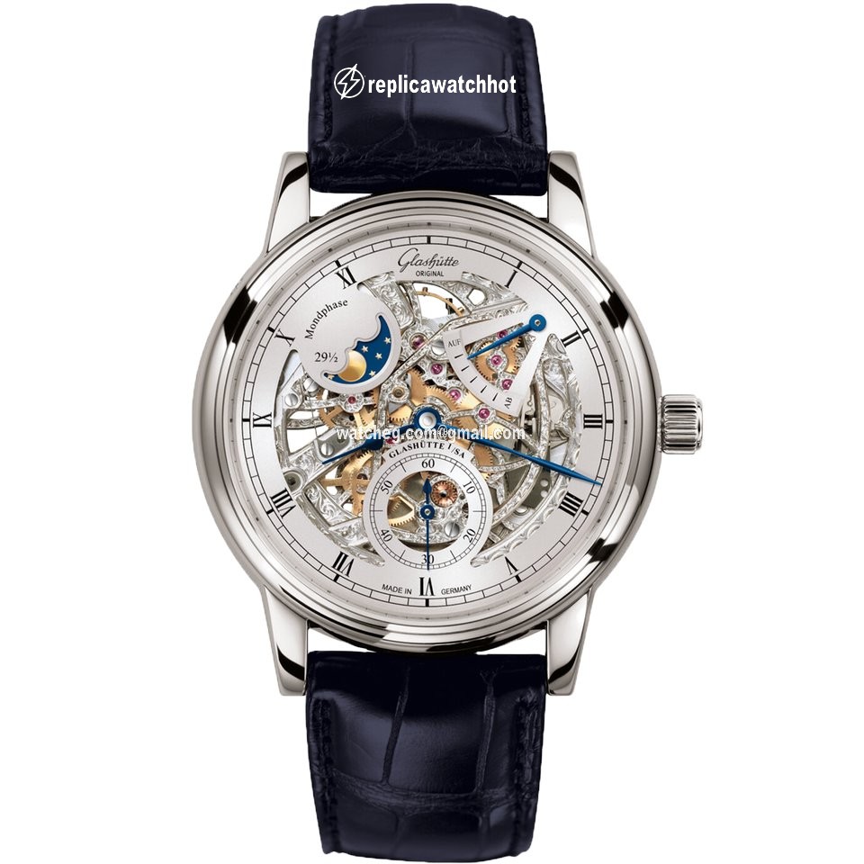 Glashtte Original Senator Mens watch Unisex Manual winding White gold 1-49-13-15-04-30