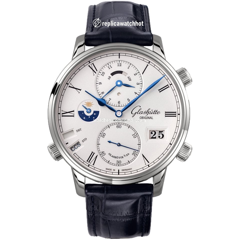 Glashtte Original Senator Cosmopolite Mens watch Unisex Automatic White gold 1-89-02-01-04-30