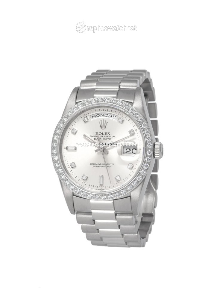 Rolex Day-Date 36 Mens watch Unisex White gold Automatic 18349