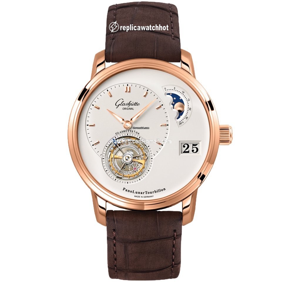 Glashtte Original PanoLunar Tourbillon Mens watch Unisex Automatic Red gold 1-93-02-05-05-05
