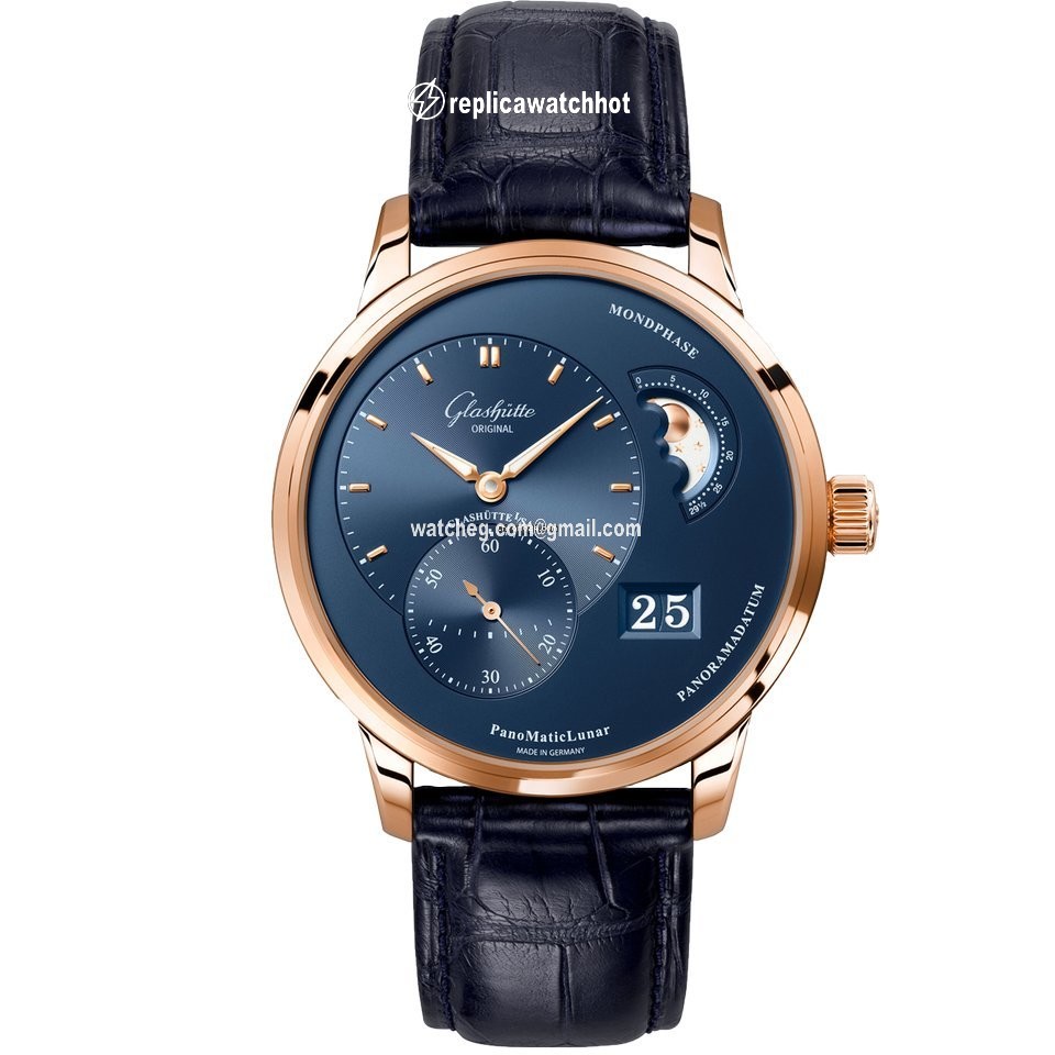 Glashtte Original PanoMaticLunar Mens watch Unisex Automatic Red gold 1-90-02-11-35-01