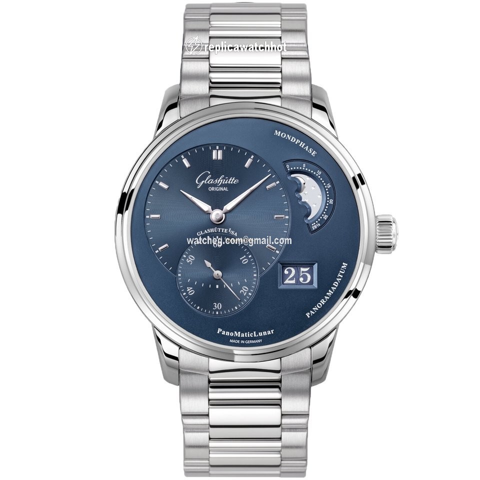 Glashtte Original PanoMaticLunar Mens watch Unisex Automatic Steel 1-90-02-46-32-70