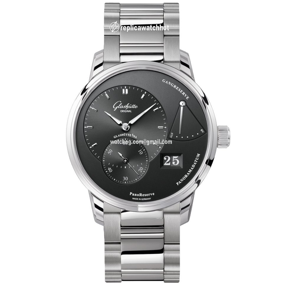 Glashtte Original PanoReserve Mens watch Unisex Manual winding Steel 1-65-01-23-12-24