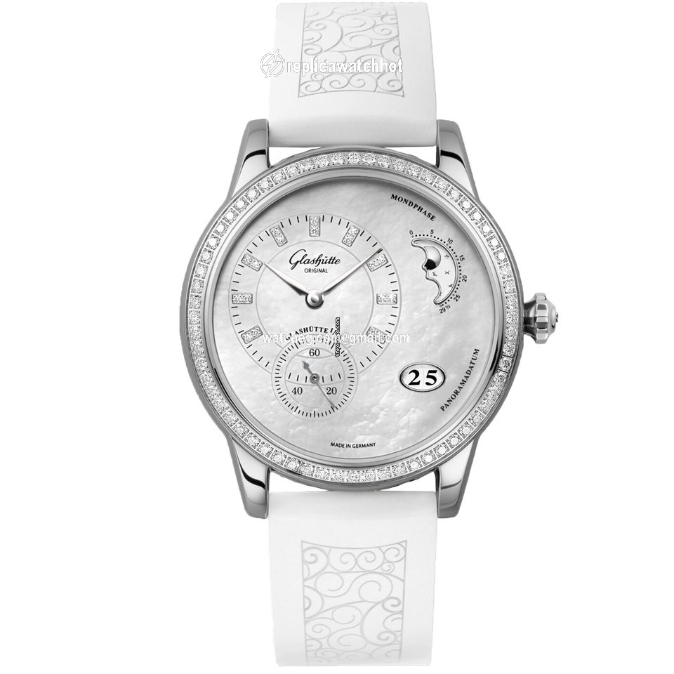 Glashtte Original PanoMatic Luna Womens watch Automatic Steel 1-90-12-01-12-04