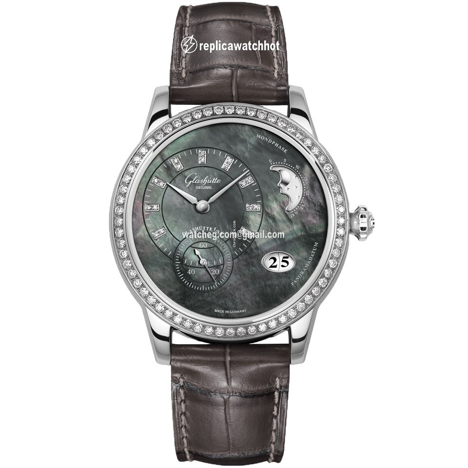 Glashtte Original PanoMatic Luna Womens watch Automatic Steel 1-90-12-02-12-02