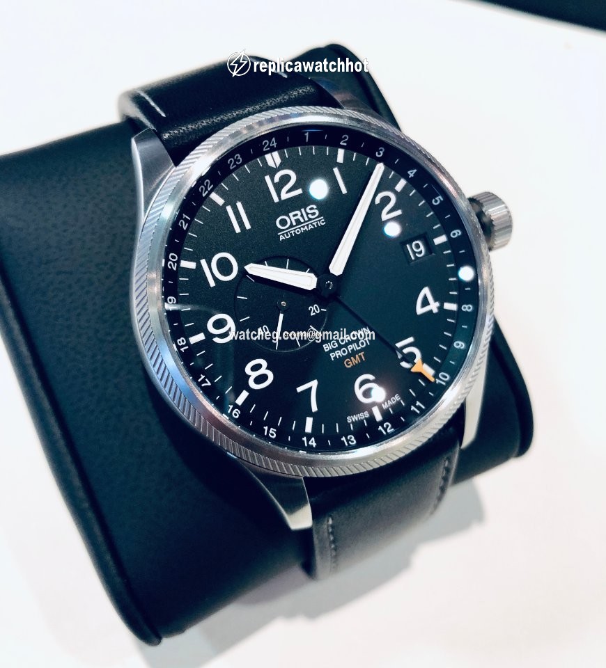 Oris Big Crown ProPilot GMT Mens watch Unisex Automatic Steel 01 748 7710 4164-07 5 22 14FC