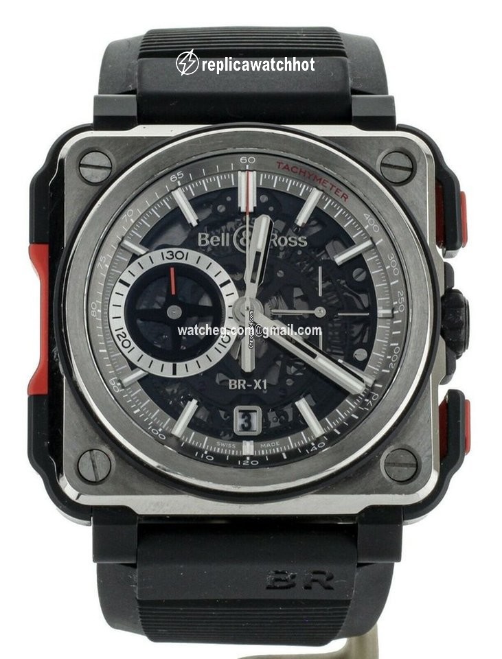 Bell & Ross BR-X1 Mens watch Unisex Automatic Ceramic BRX1-CE-TI-RED
