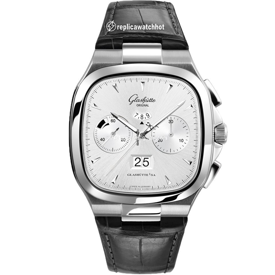 Glashtte Original Seventies Chronograph Panorama Date Mens watch Unisex Automatic Steel 1-37-02-02-02-30