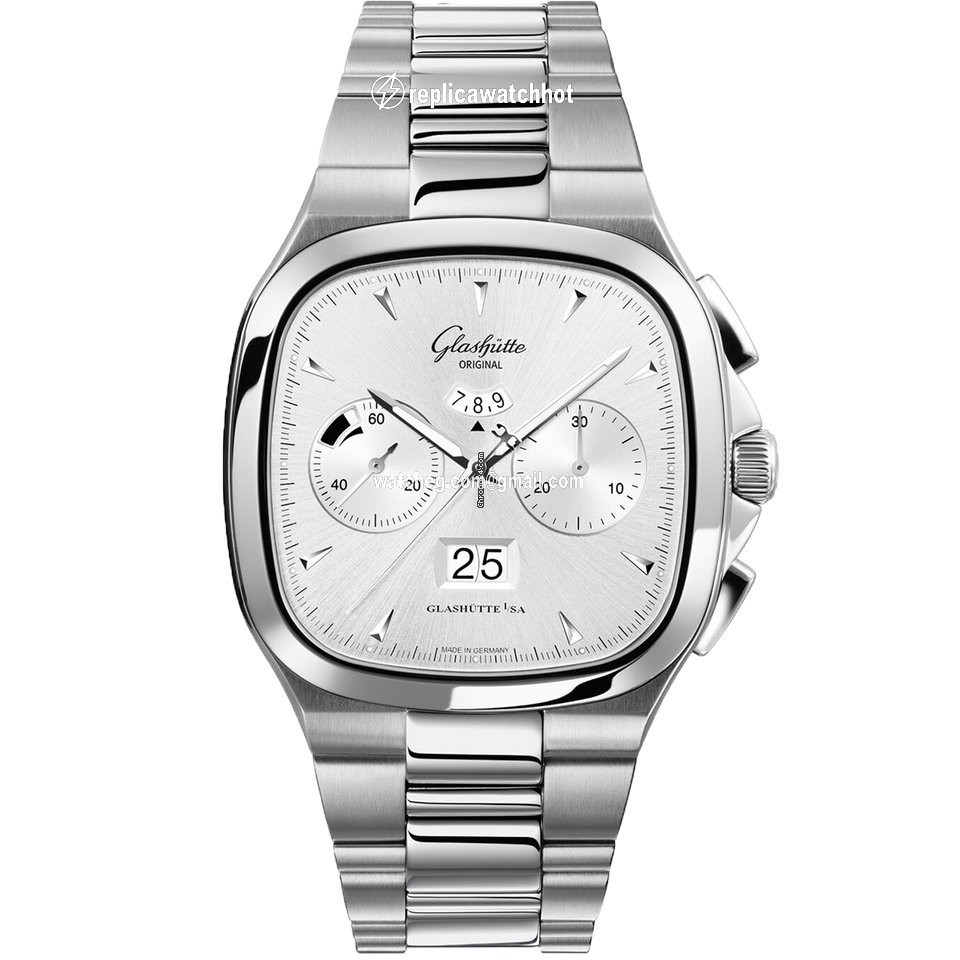 Glashtte Original Seventies Chronograph Panorama Date Mens watch Unisex Automatic Steel 1-37-02-02-02-70