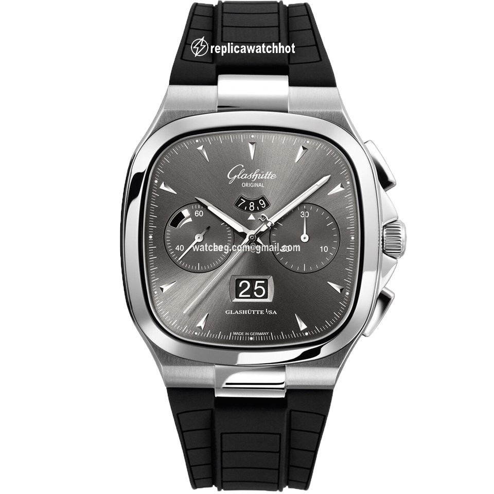 Glashtte Original Seventies Chronograph Panorama Date Mens watch Unisex Automatic Steel 1-37-02-01-02-33