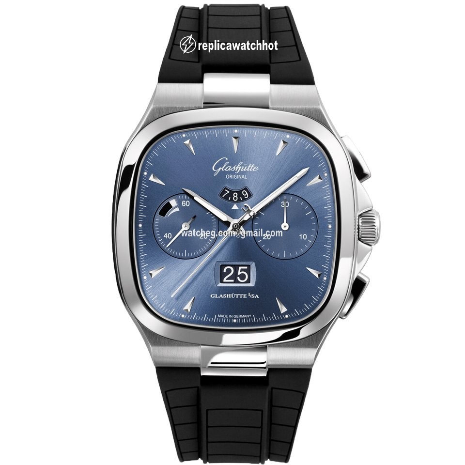 Glashtte Original Seventies Chronograph Panorama Date Mens watch Unisex Automatic Steel 1-37-02-03-02-33