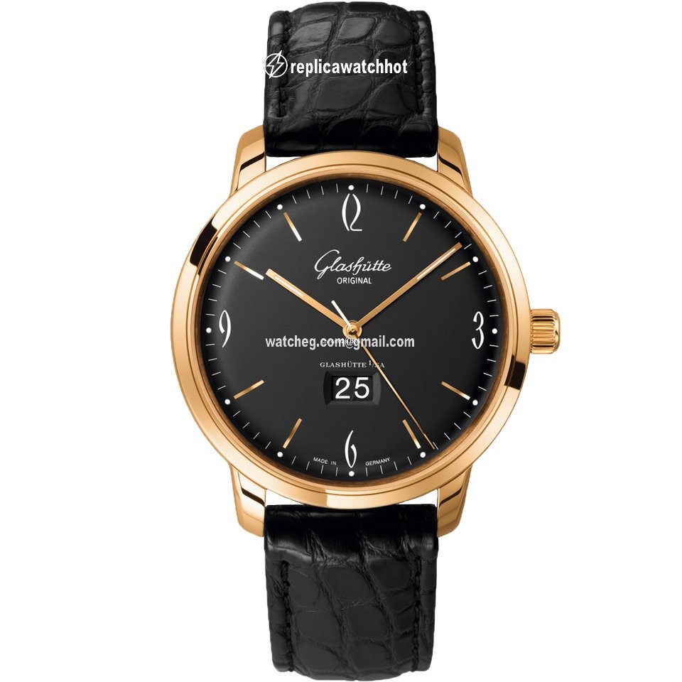 Glashtte Original Sixties Panorama Date Mens watch Unisex Automatic Rose gold 2-39-47-02-01-04