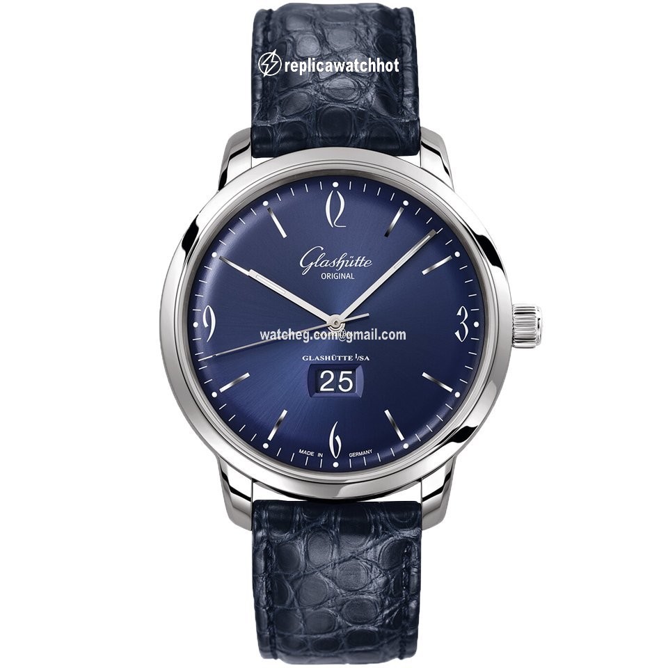 Glashtte Original Sixties Panorama Date Mens watch Unisex Automatic Steel 2-39-47-06-02-04