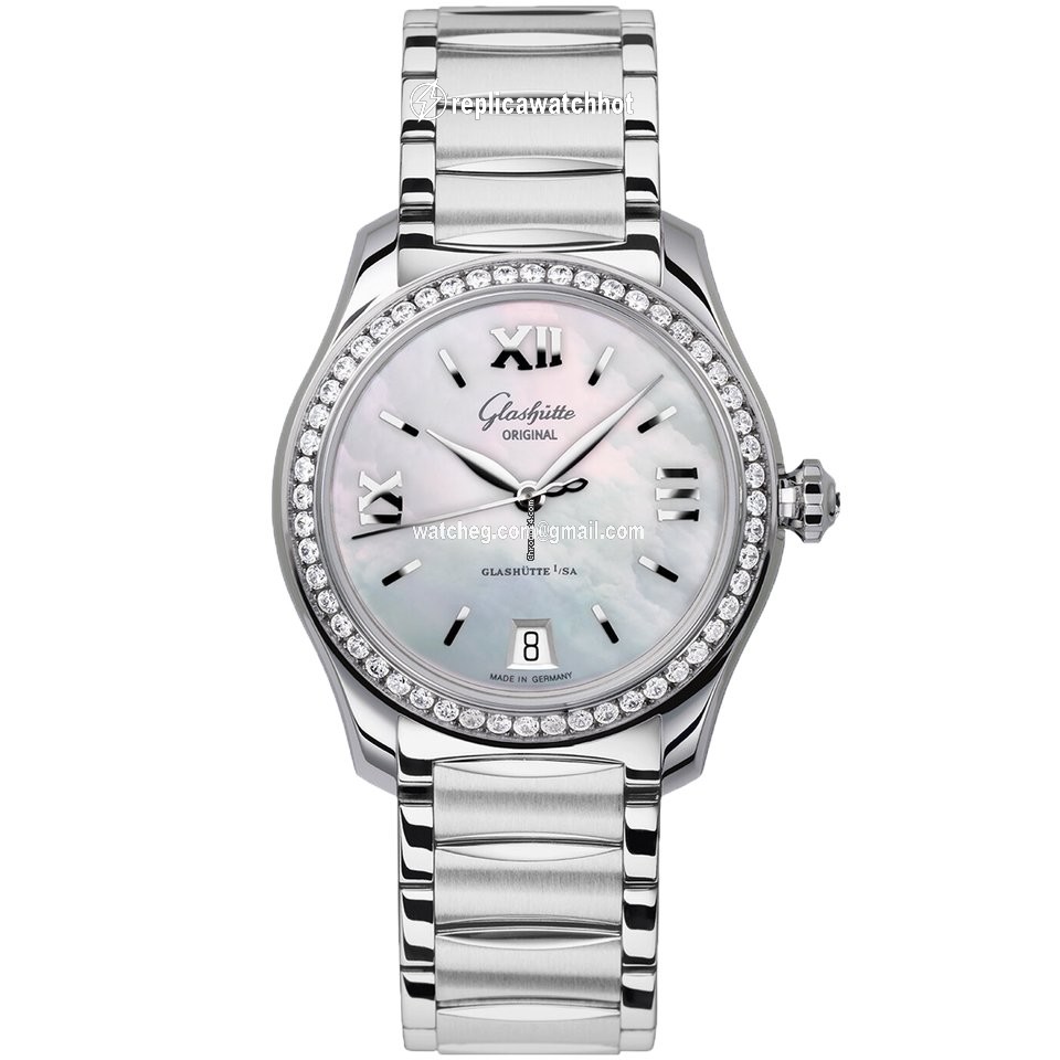Glashtte Original Lady Serenade Womens watch Automatic Steel 1-39-22-08-22-34