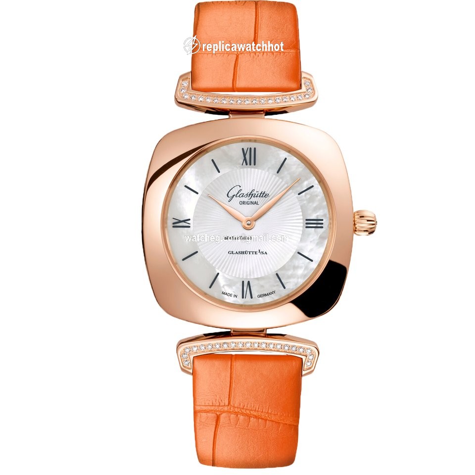 Glashtte Original Pavonina Womens watch Quartz Red gold 1-03-02-05-05-31