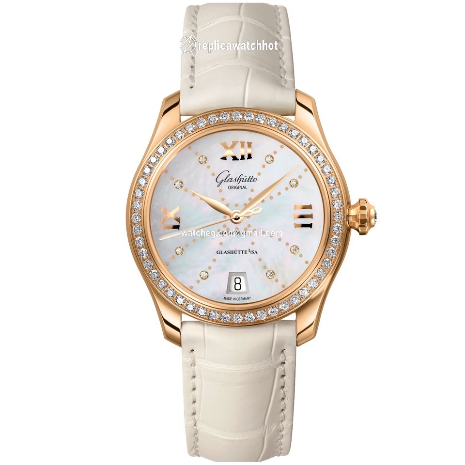 Glashtte Original Lady Serenade Womens watch Automatic Rose gold 1-39-22-12-11-04