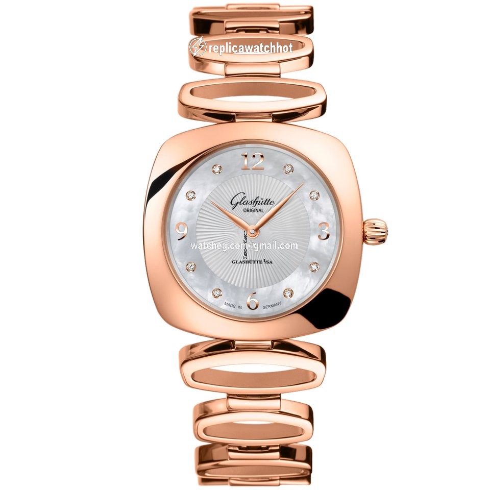Glashtte Original Pavonina Womens watch Quartz Red gold 1-03-02-04-05-14