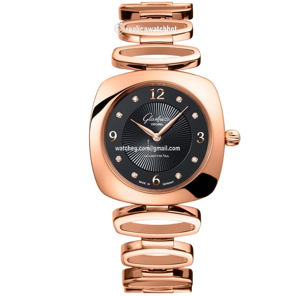 Glashtte Original Pavonina Womens watch Quartz Red gold 1-03-02-09-05-14
