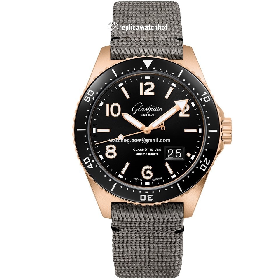 Glashtte Original Mens watch Unisex Automatic Red gold 1-36-13-03-90-34