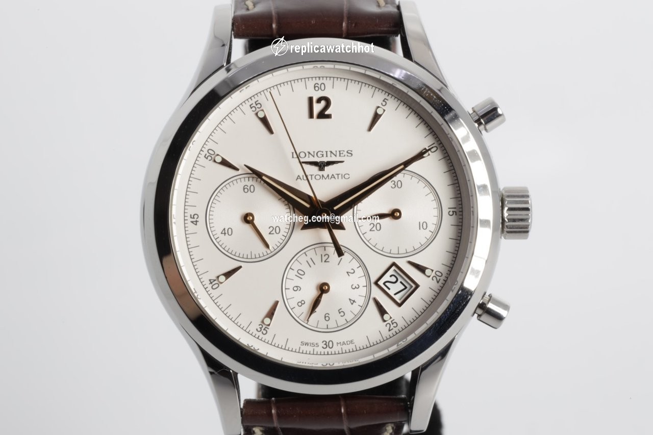 Longines Column-Wheel Chronograph Mens watch Unisex Automatic Steel L2.750.4.76.2