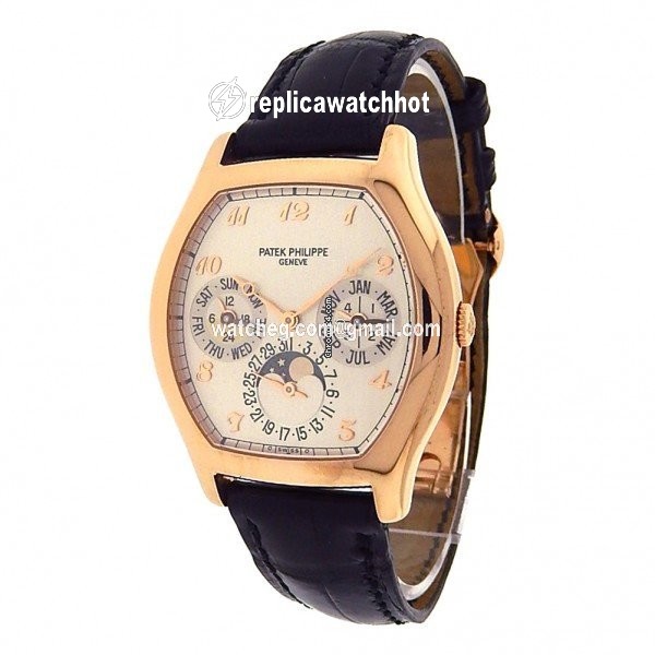 Patek Philippe Perpetual Calendar Mens watch Unisex Automatic Yellow gold 5040
