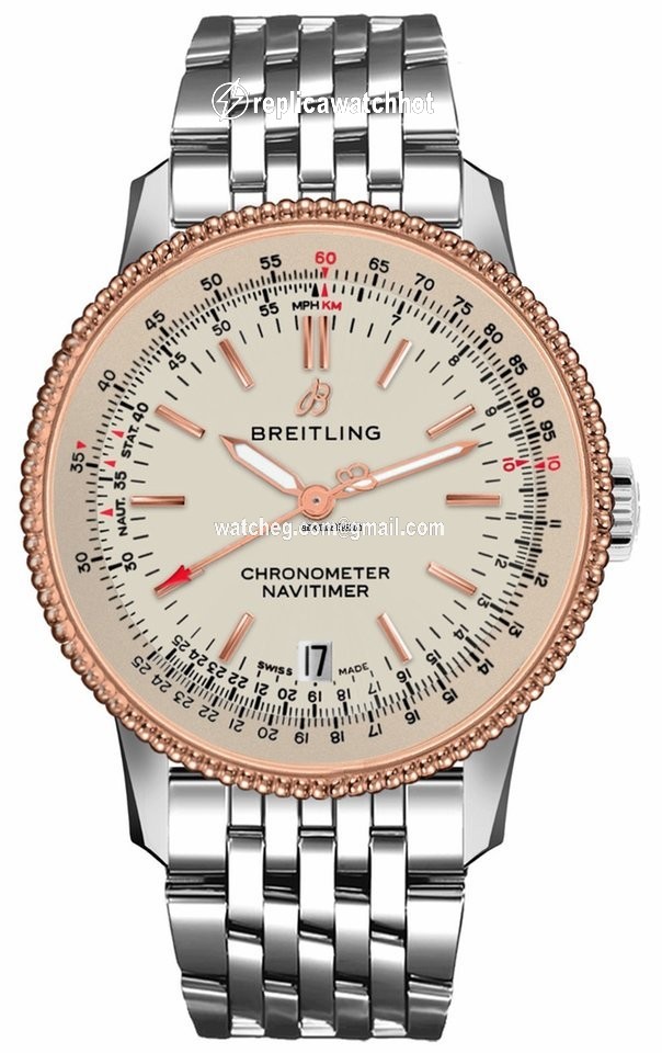 Breitling Navitimer Mens watch Unisex Automatic Gold Steel U17325211G1A1