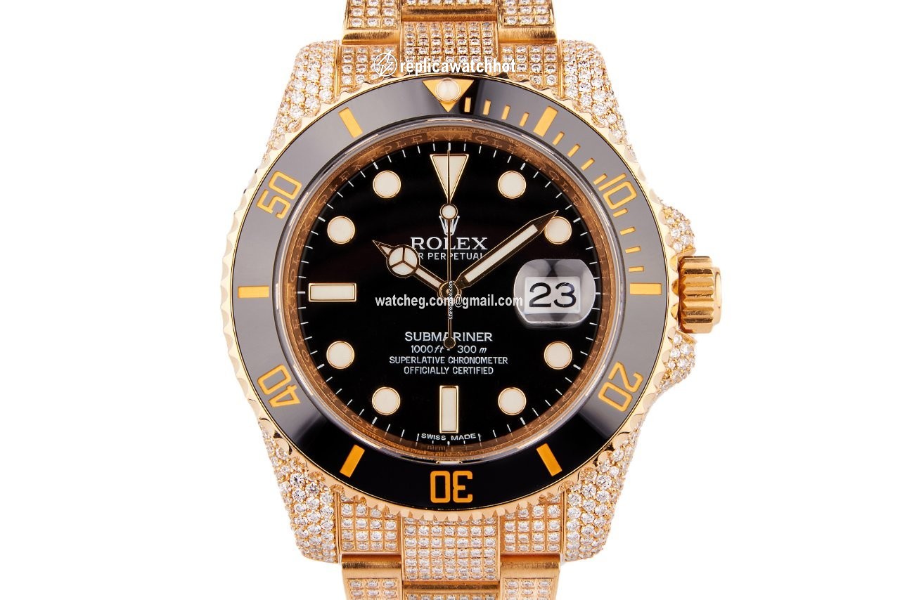 Rolex Submariner Date Mens watch Unisex Yellow gold Automatic 116618LN