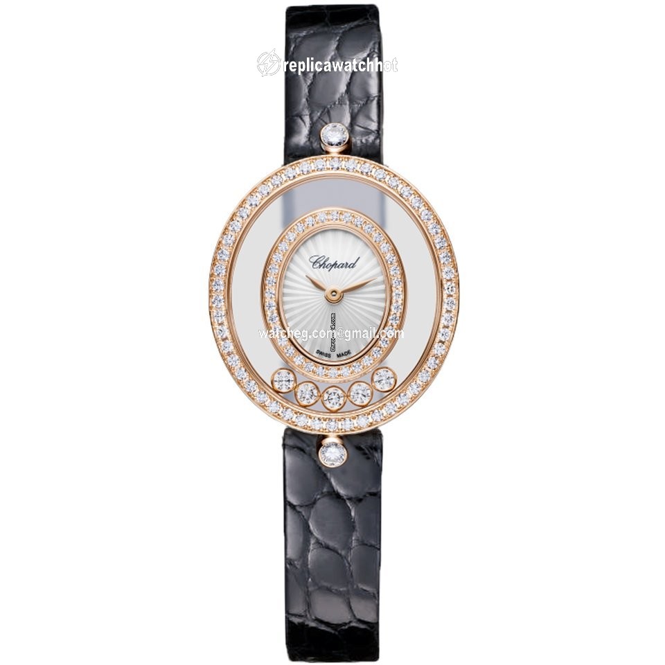 Chopard Happy Diamonds Womens watch Quartz Rose gold 204292-5301