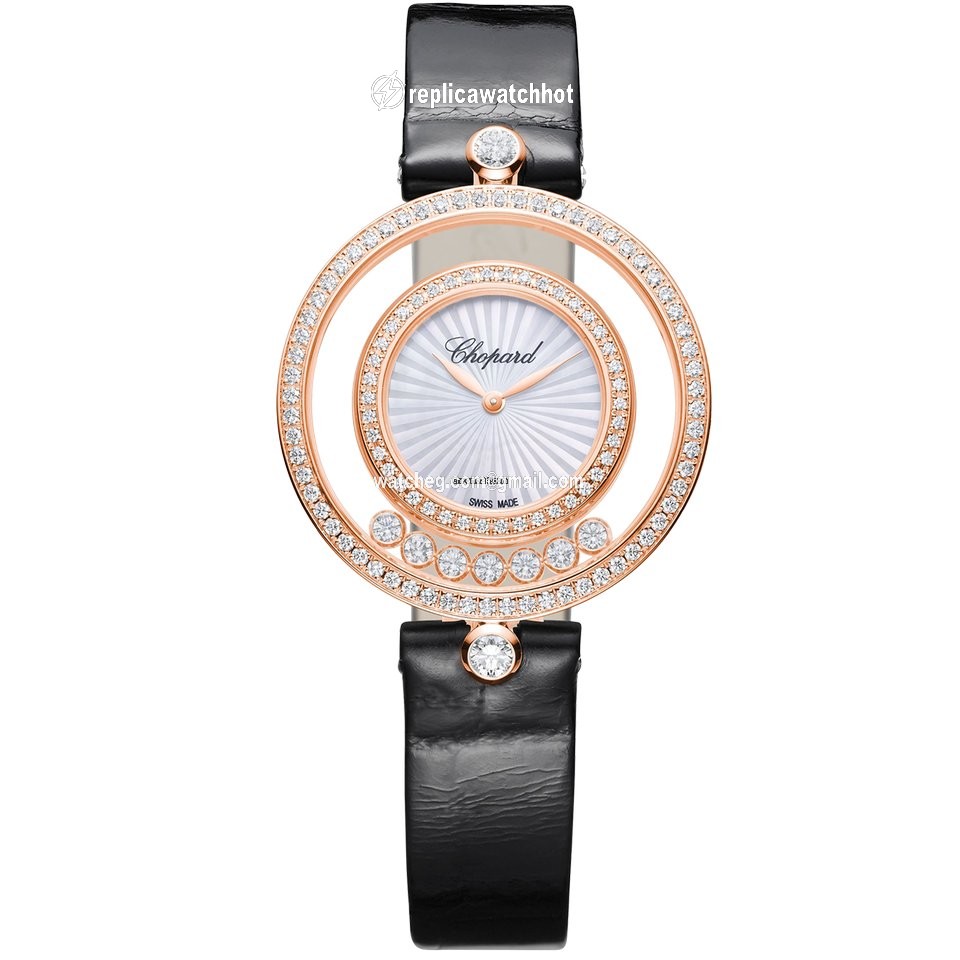 Chopard Happy Diamonds Womens watch Quartz Rose gold 209426-5201