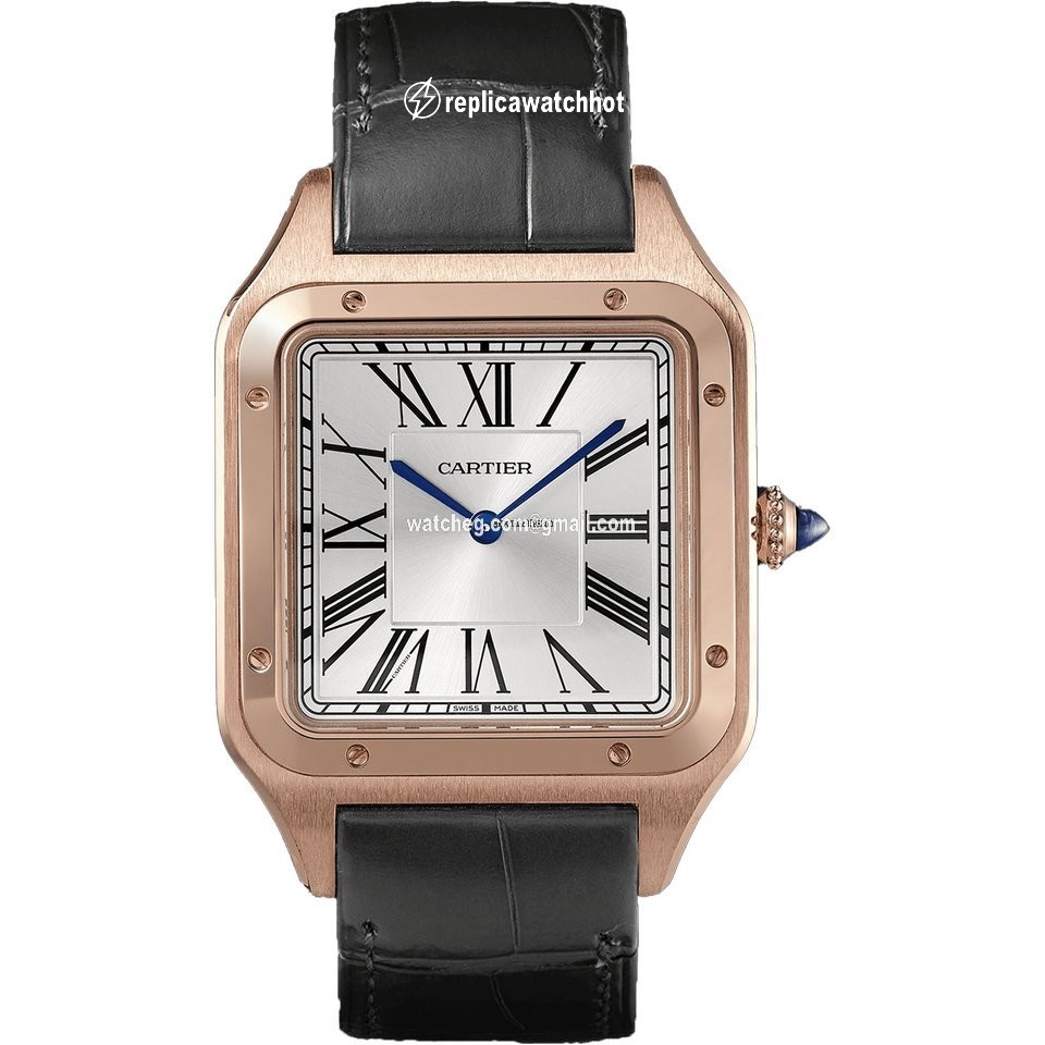 Cartier Santos Dumont Mens watch Unisex Manual winding Rose gold WGSA0032