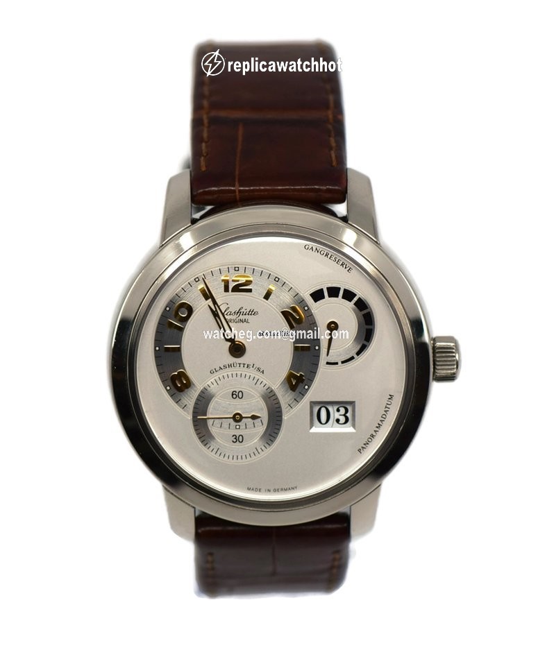Glashtte Original PanoMaticReserve XL Mens watch Unisex Automatic White gold 90-03-31-14-05