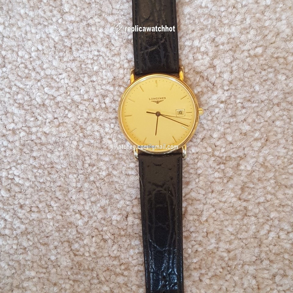 Longines Presence Mens watch Unisex Quartz Yellow gold L4.743.6