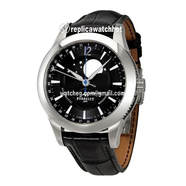 Perrelet Moonphase Mens watch Unisex Steel A1039-7