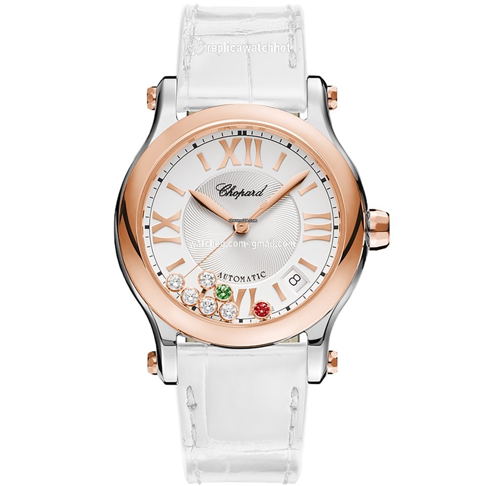 Chopard Happy Sport Womens watch Automatic Gold Steel 278559-6020