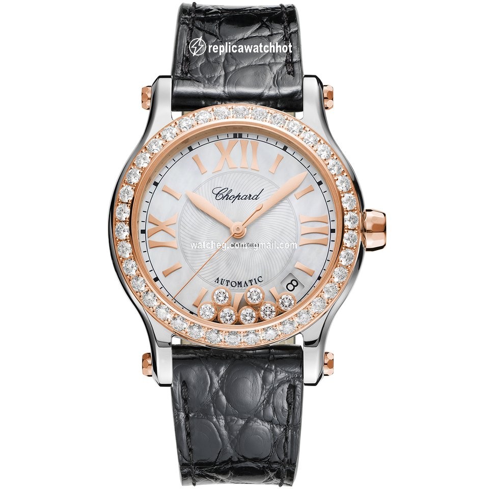 Chopard Happy Sport Womens watch Automatic Gold Steel 278559-6006