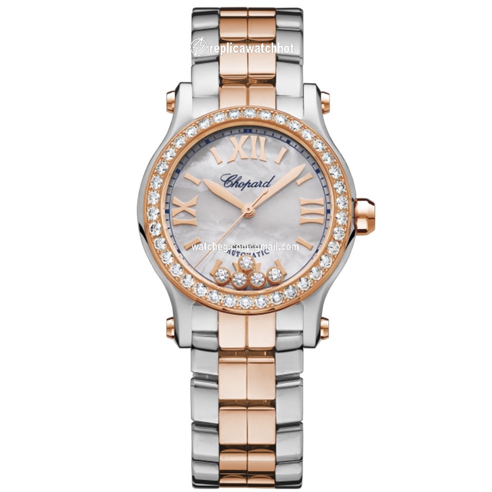 Chopard Happy Sport Womens watch Automatic Gold Steel 278573-6021
