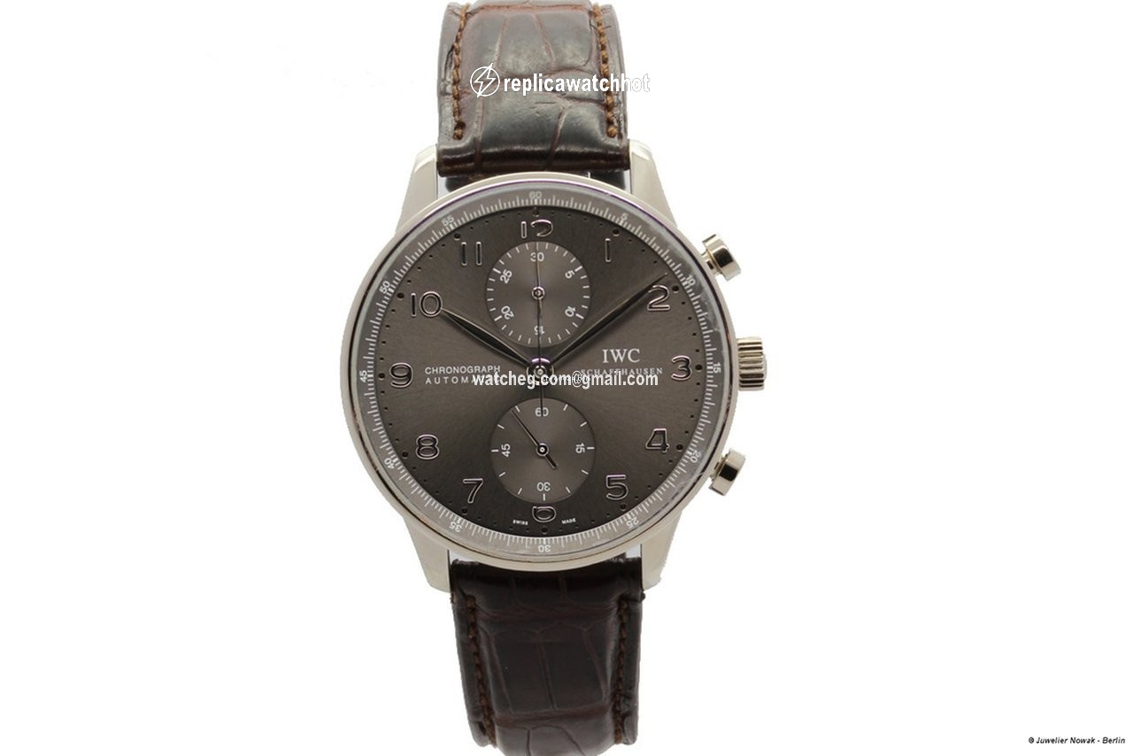 IWC Portuguese Chronograph Mens watch Unisex Automatic White gold IW371431
