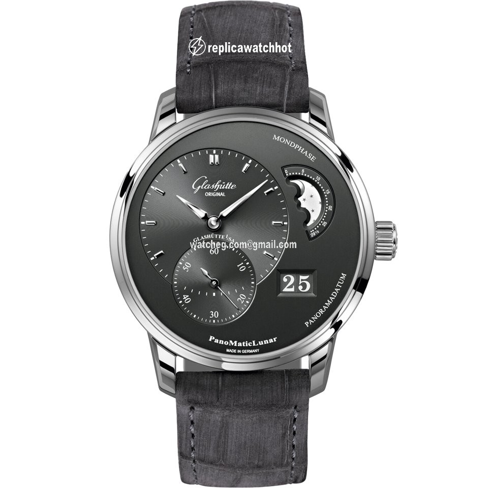 Glashtte Original PanoMaticLunar Mens watch Unisex Automatic Steel 1-90-02-43-32-02