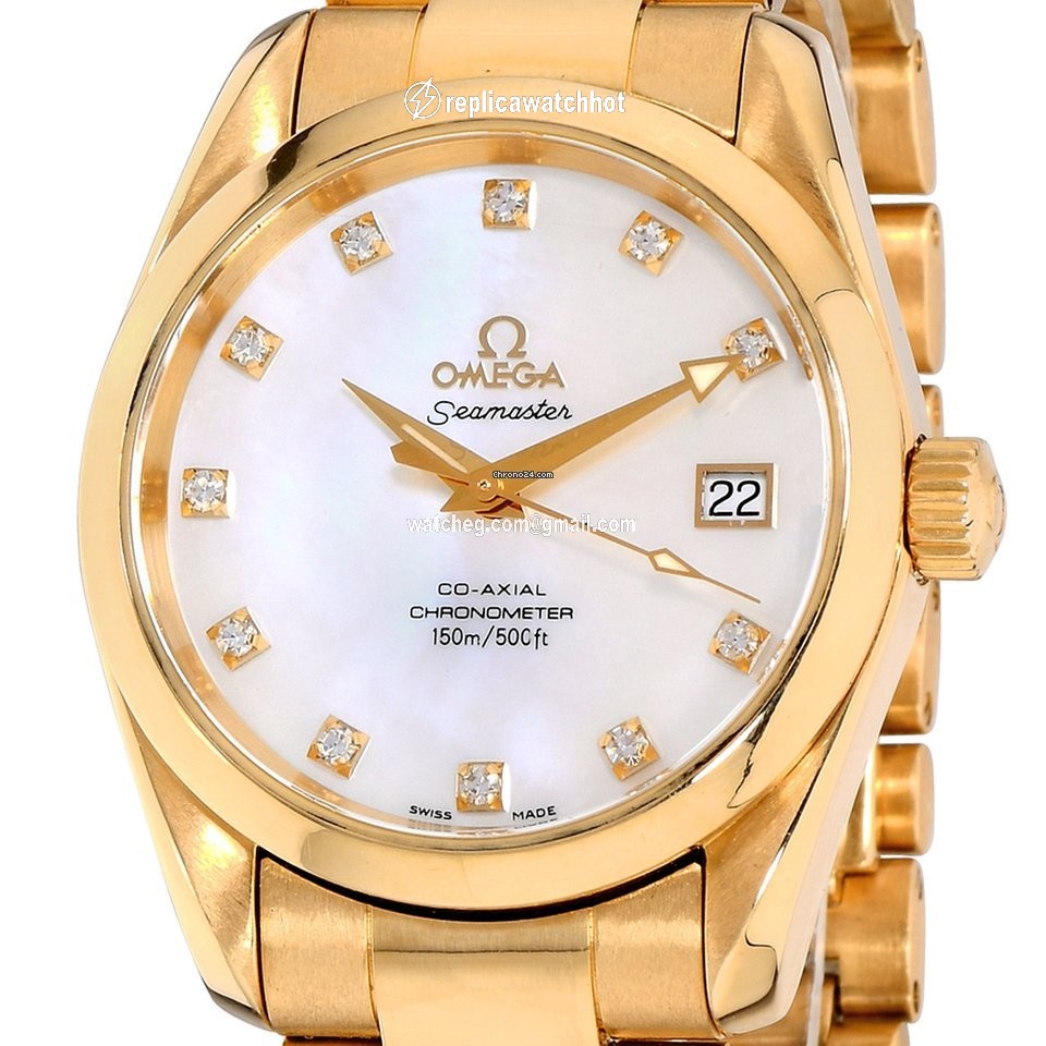 Omega Seamaster Aqua Terra Mens watch Unisex Automatic Yellow gold 2104.75.00