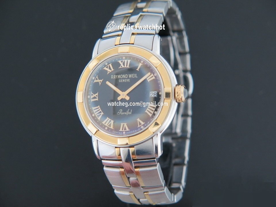 Raymond Weil Parsifal Mens watch Unisex Quartz Gold Steel 9540