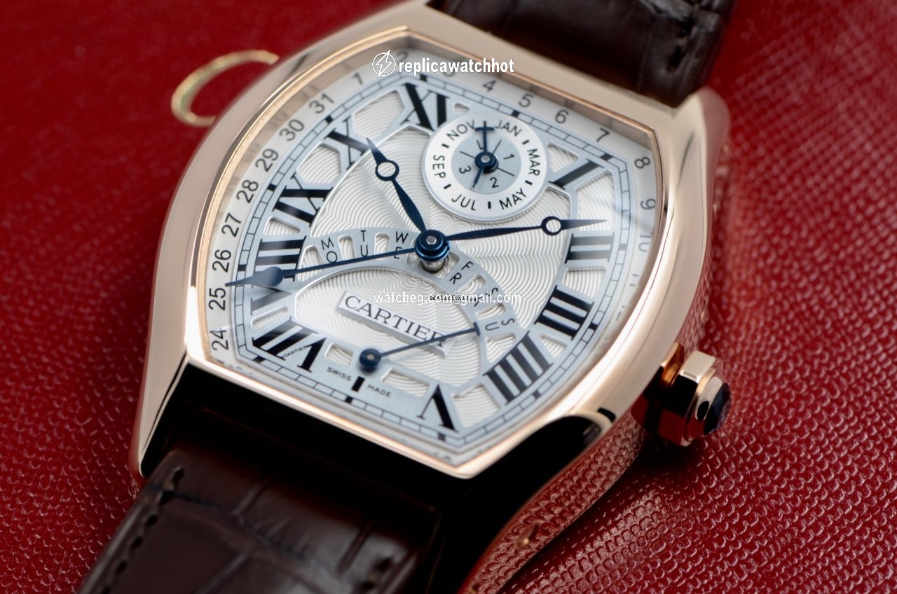 Cartier Tortue Mens watch Unisex Automatic Rose gold W1580045