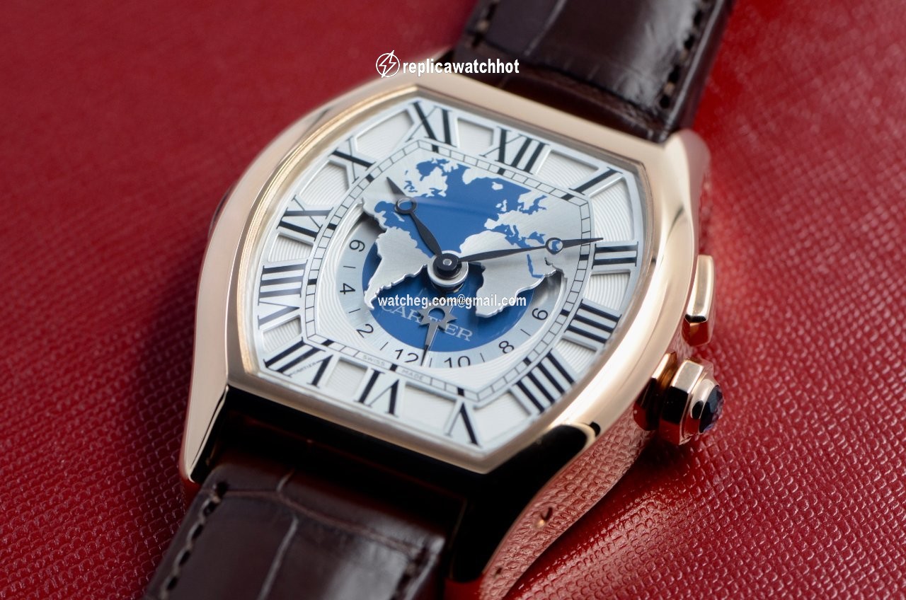 Cartier Tortue Mens watch Unisex Automatic Rose gold W1580049