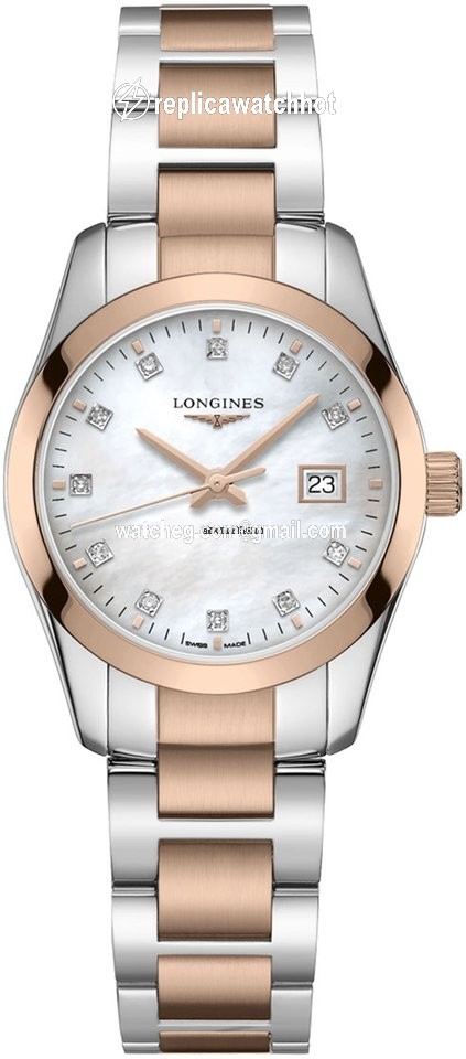 Longines Conquest Classic Womens watch Quartz Gold Steel L2.286.3.87.7