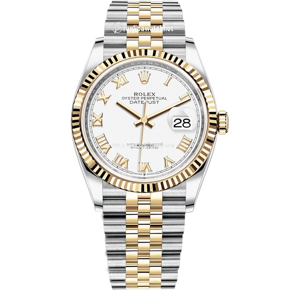 Rolex Datejust 36 Womens watch Gold Steel Automatic 126233-0029