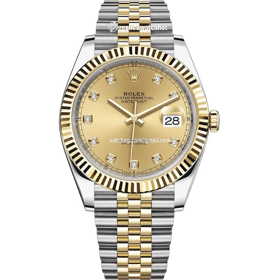 Rolex Datejust 41 Mens watch Unisex Gold Steel Automatic 126333-0012